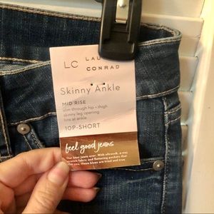 Lauren Conrad Women’s Mid Rise Skinny Ankle Jean’s - 10P-Short